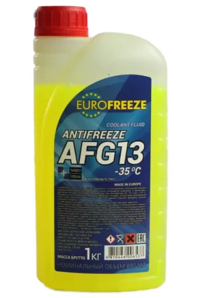 Антифриз желтый EUROFREEZE AFG 13 -35℃ ПЭТ 1 кг