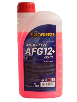 Антифриз красный EUROFREEZE AFG 12 -40C ПЭТ 1 кг