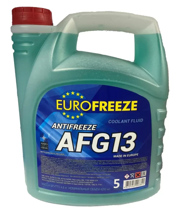 Антифриз зеленый AFG 13 Eurofreeze 4,8 кг